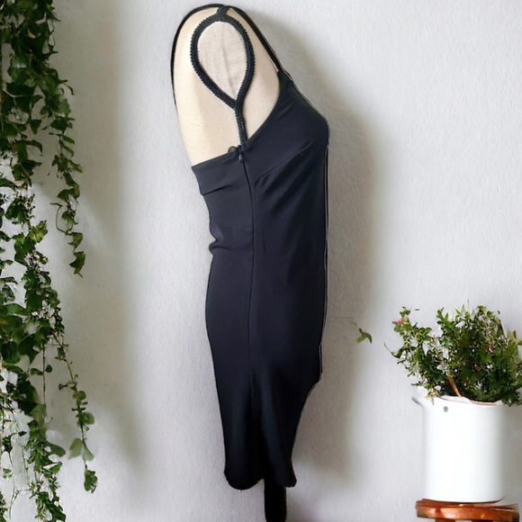 Sophie Rue by Nordstrom Black Cinched Side Tie Cami Mini Dress - Picture 5 of 11